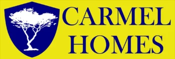 Carmel Homes logo with yellow background